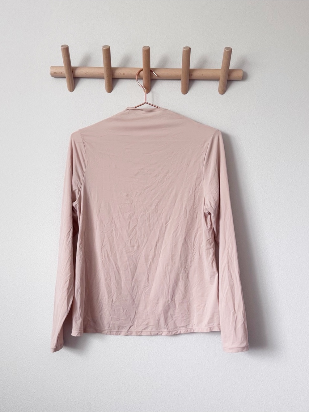 SKIMS Long Sleeve Mock Neck Top - Mica